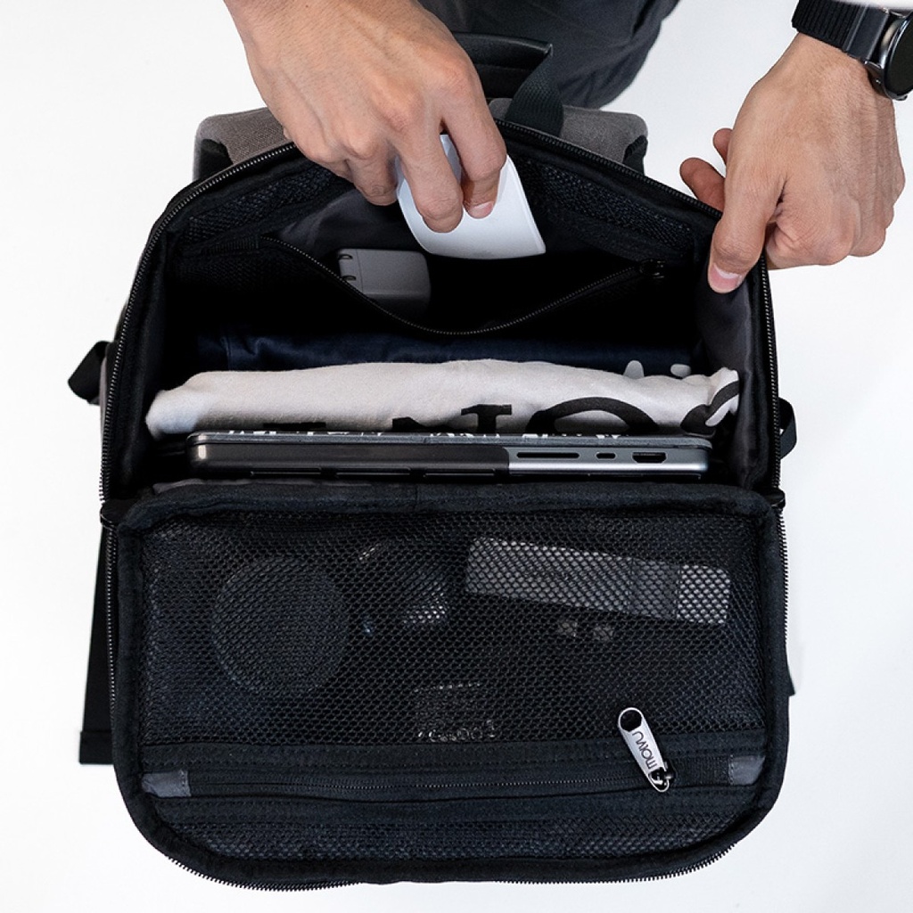 MOCHILA MOLVU STUDIO 2 GRIS