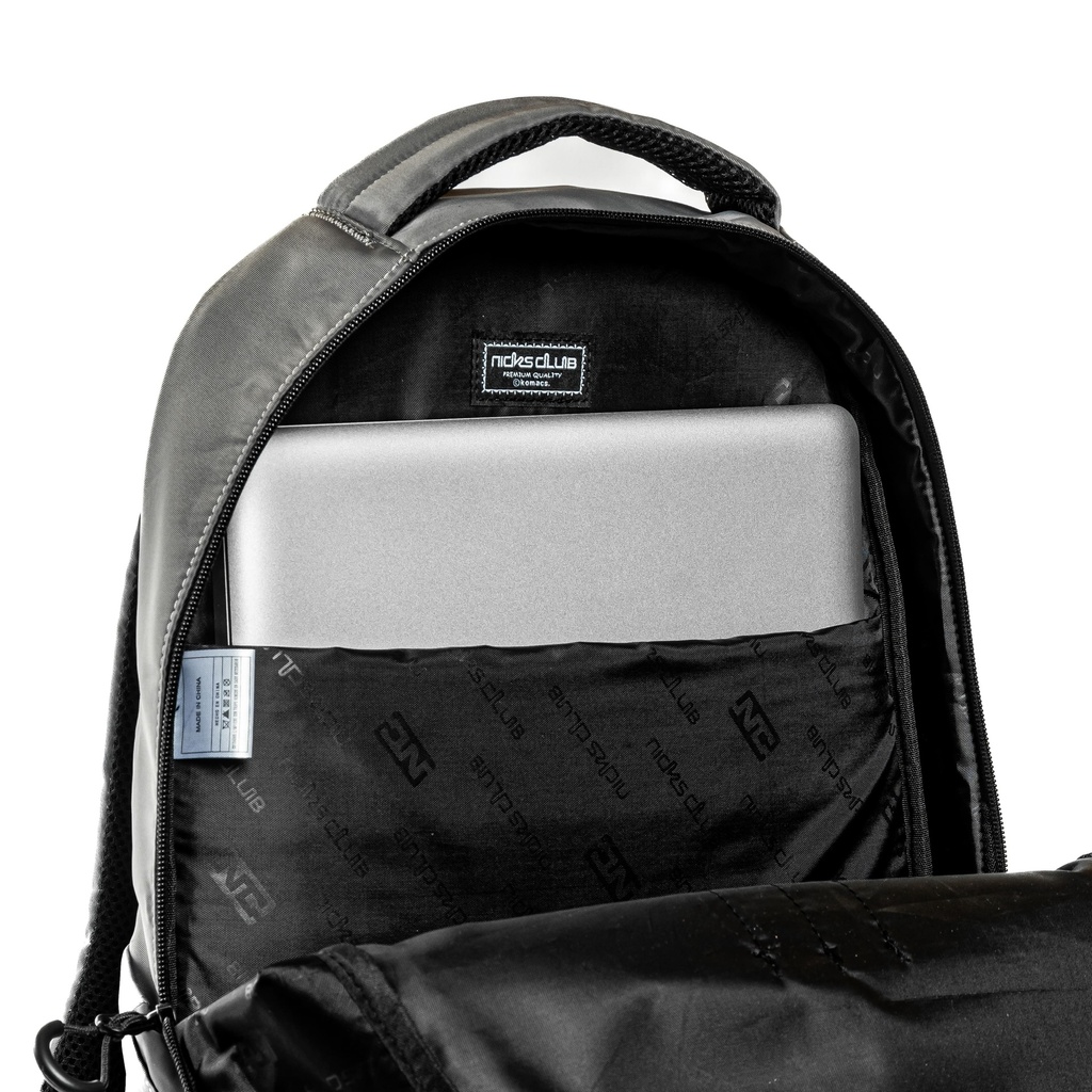 MOCHILA DE ESPALDA GRIS OSCURO 18"