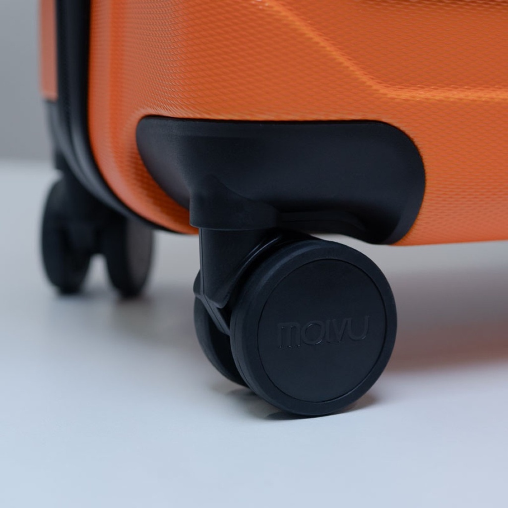 SET NARANJA DE MALETAS MOLVU RIGIDAS