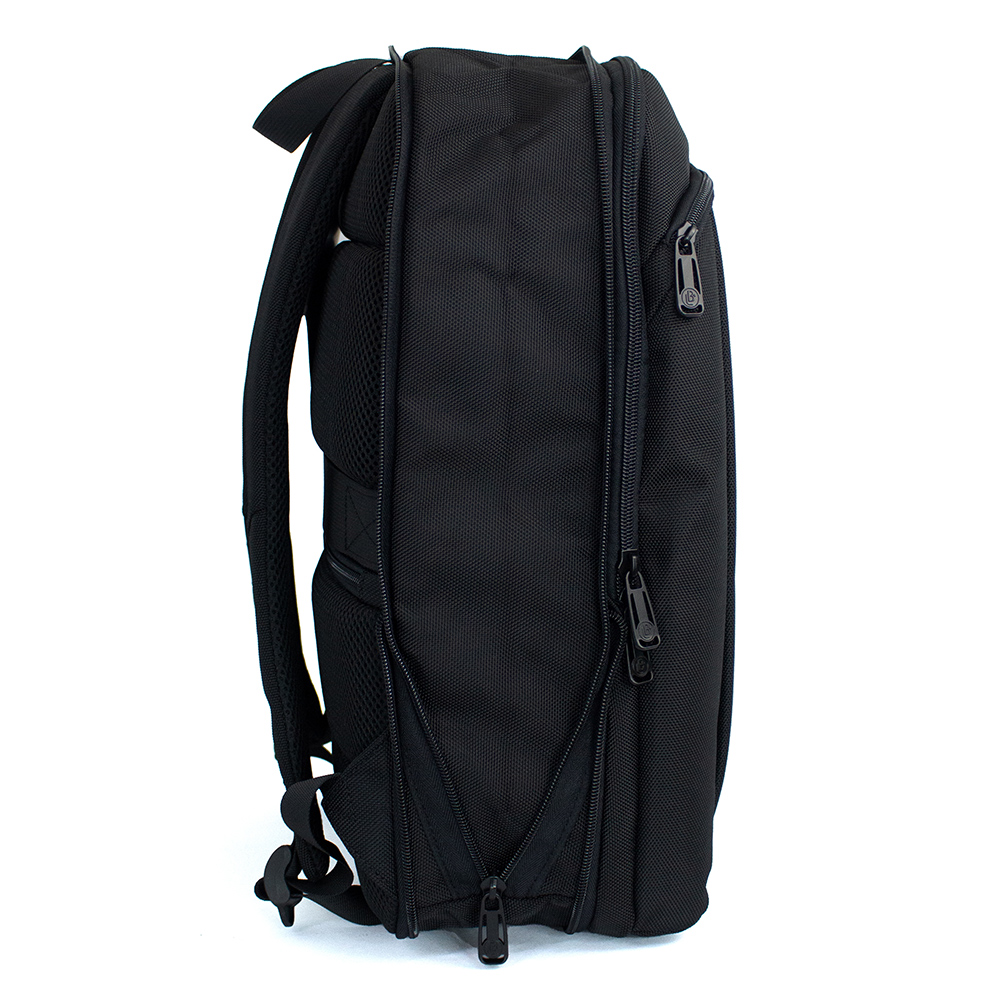 MOCHILA DE ESPALDA EXPANDIBLE NEGRA