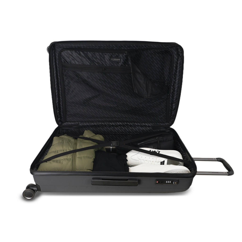 Maleta Swissbrand Askar Black 24"
