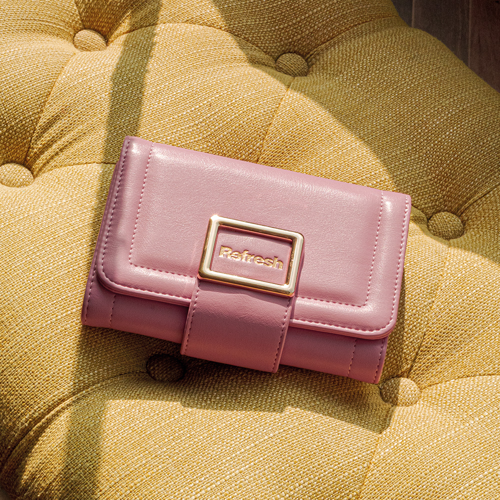 Billetera Mediana Refresh Trifold Nude