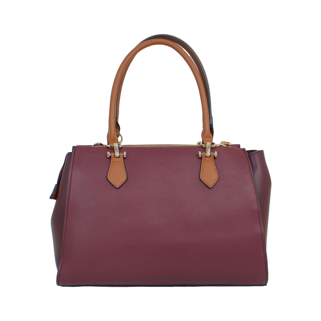  Bolso LB Tipo Satchel Nay Burdeos