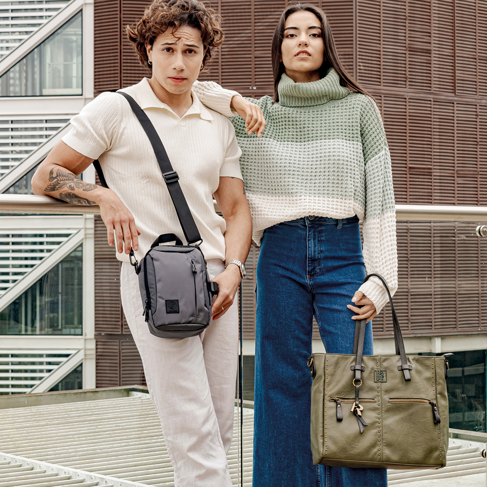 Bolso Refresh Tipo Tote Madi Kaki