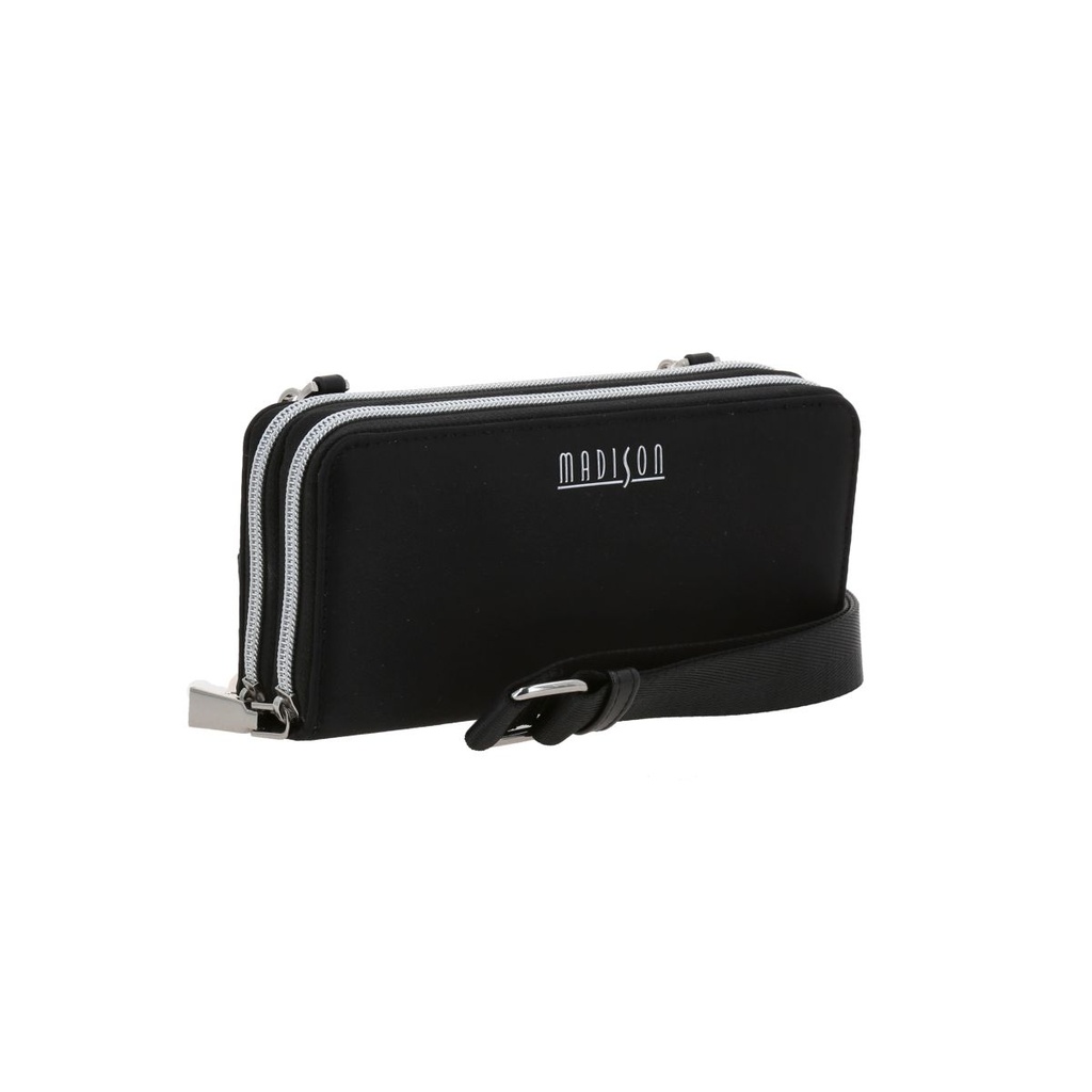 Billetera Grande Para Mujer Color Negro Madison Maritza