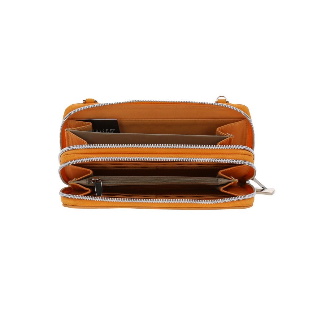 Billetera Grande Para Mujer Color Naranja Madison Maritza