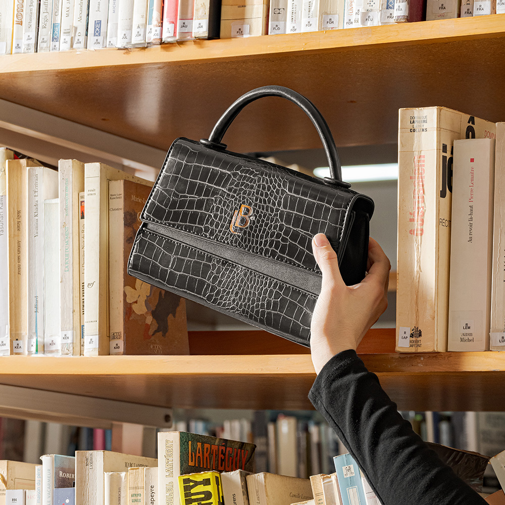 Bolso LB Tipo Satchel Stane Negro