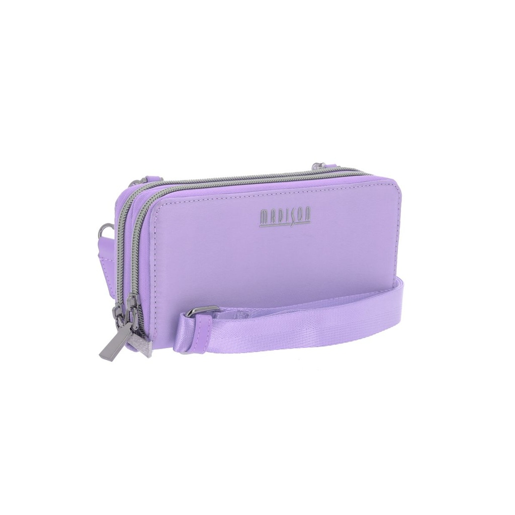 Billetera Grande Para Mujer Color Lila Madison Maritza