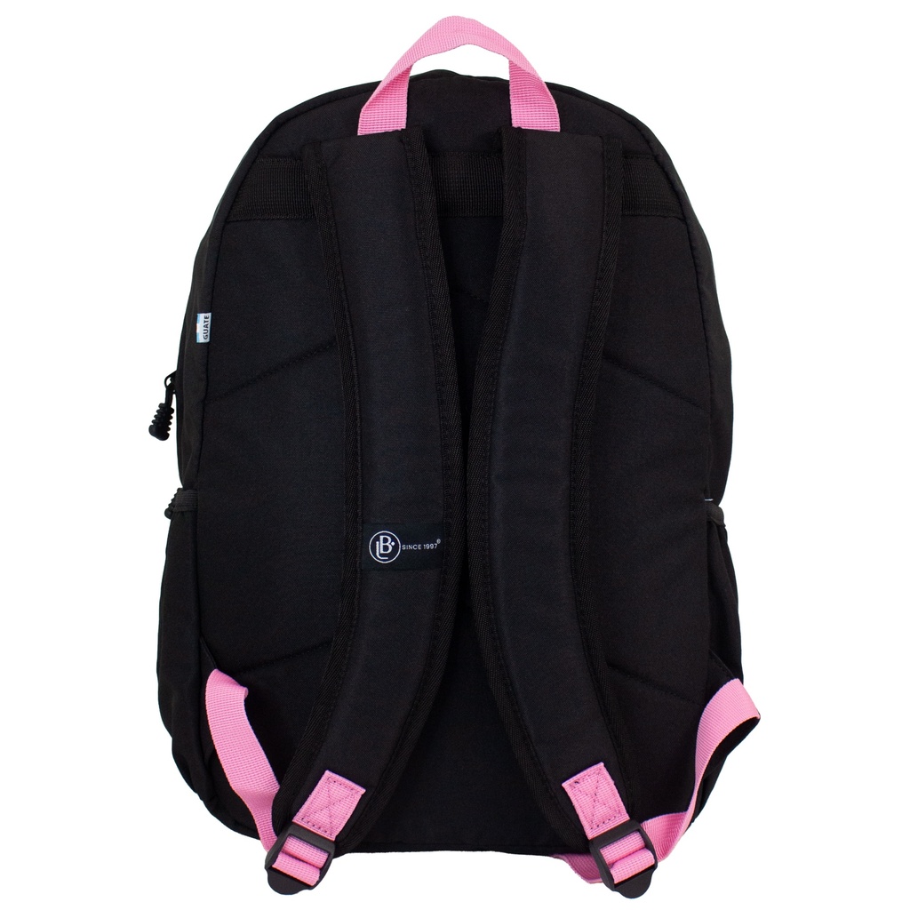 Mochila LB Juvenil Torten Negro/Rosa