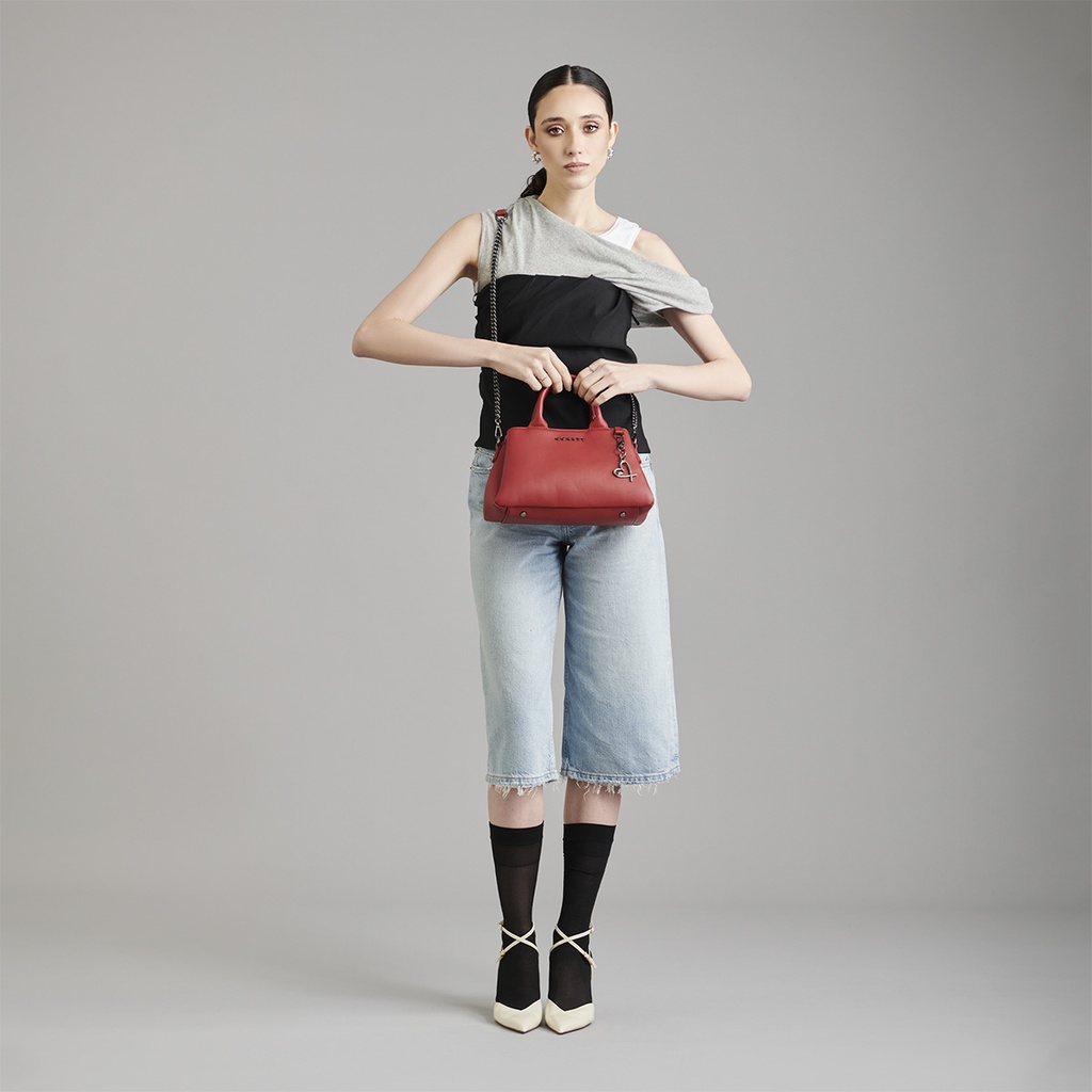 Bolso Satchel Rojo Gorett Cipher 