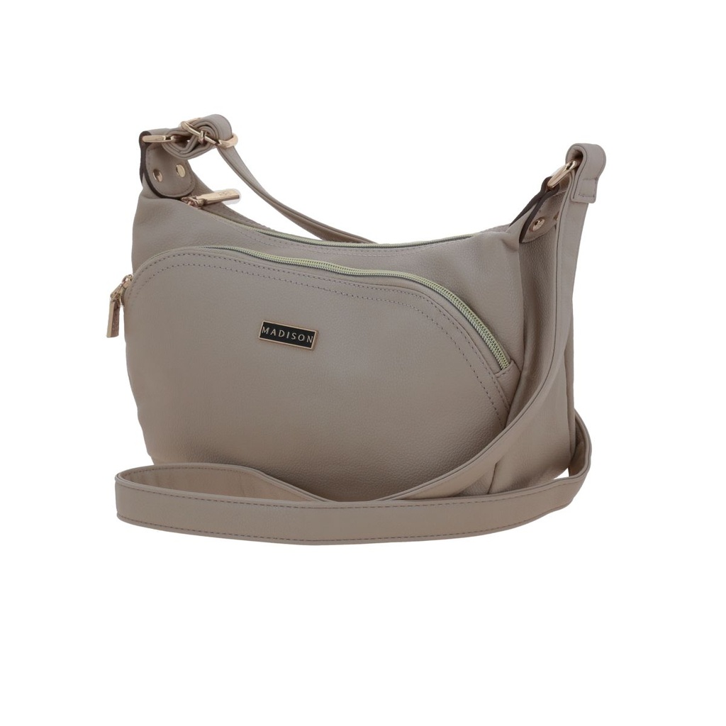 Bolso Bandolero Madison Beige Malana