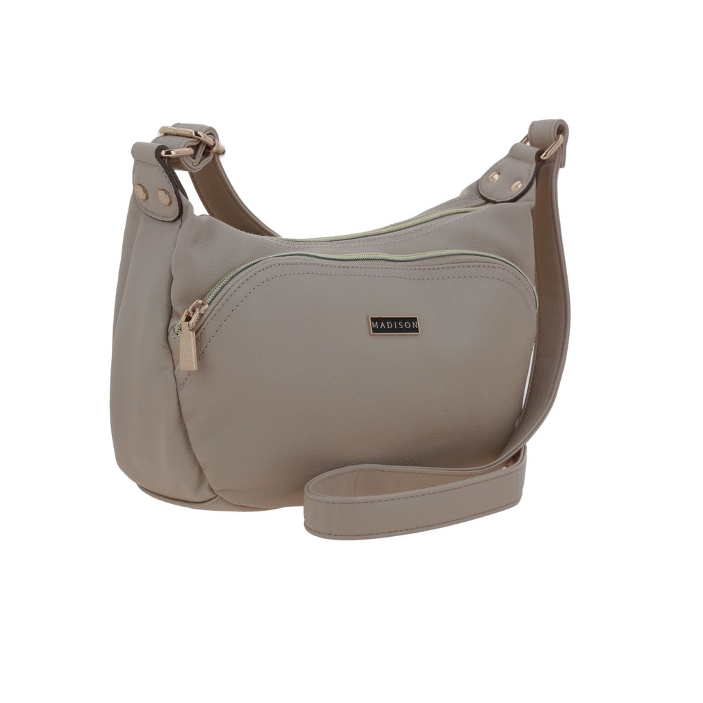 Bolso Bandolero Madison Beige Malana