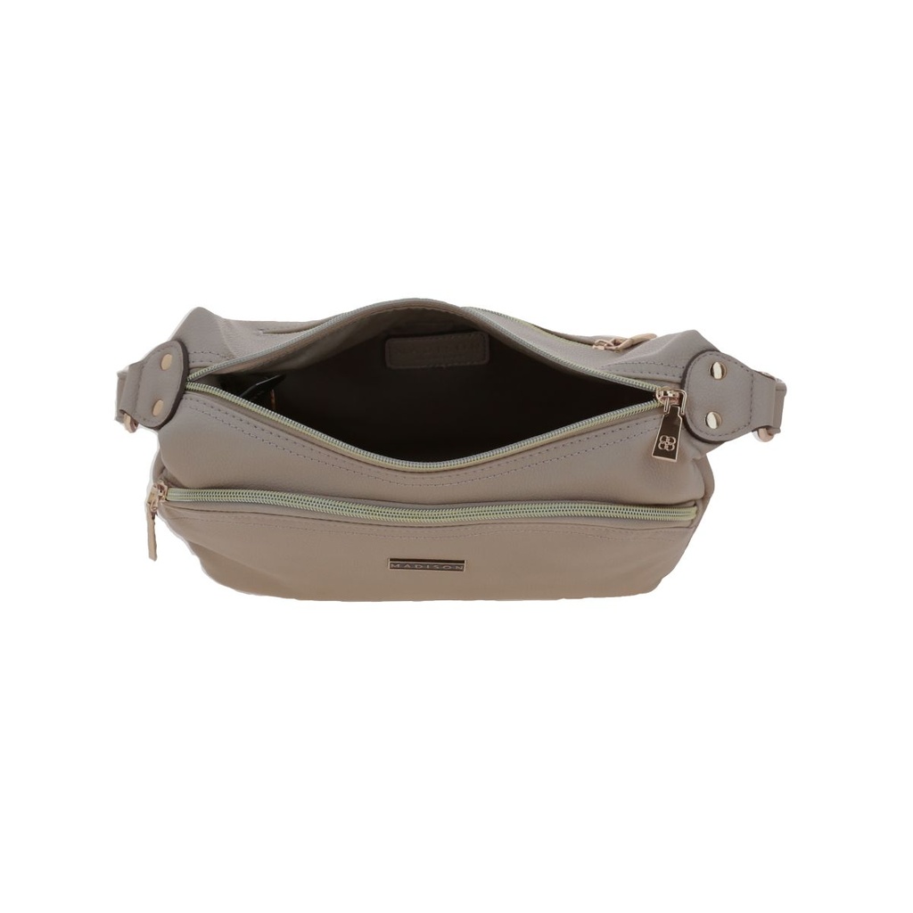 Bolso Bandolero Madison Beige Malana