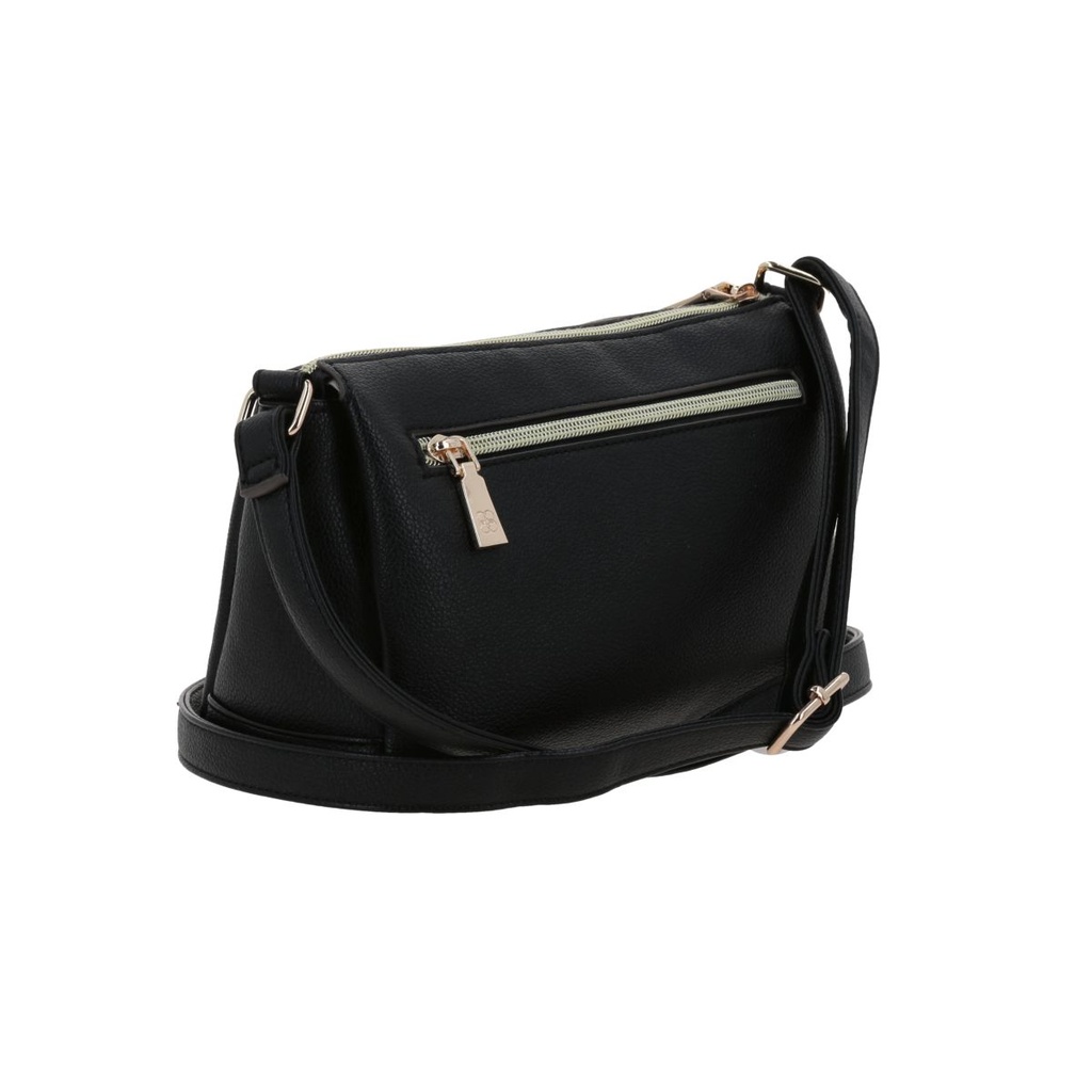 Bolso Bandolero Madison Negro Abi