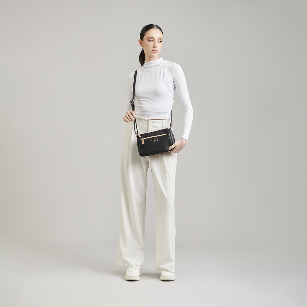 Bolso Bandolero Madison Negro Abi