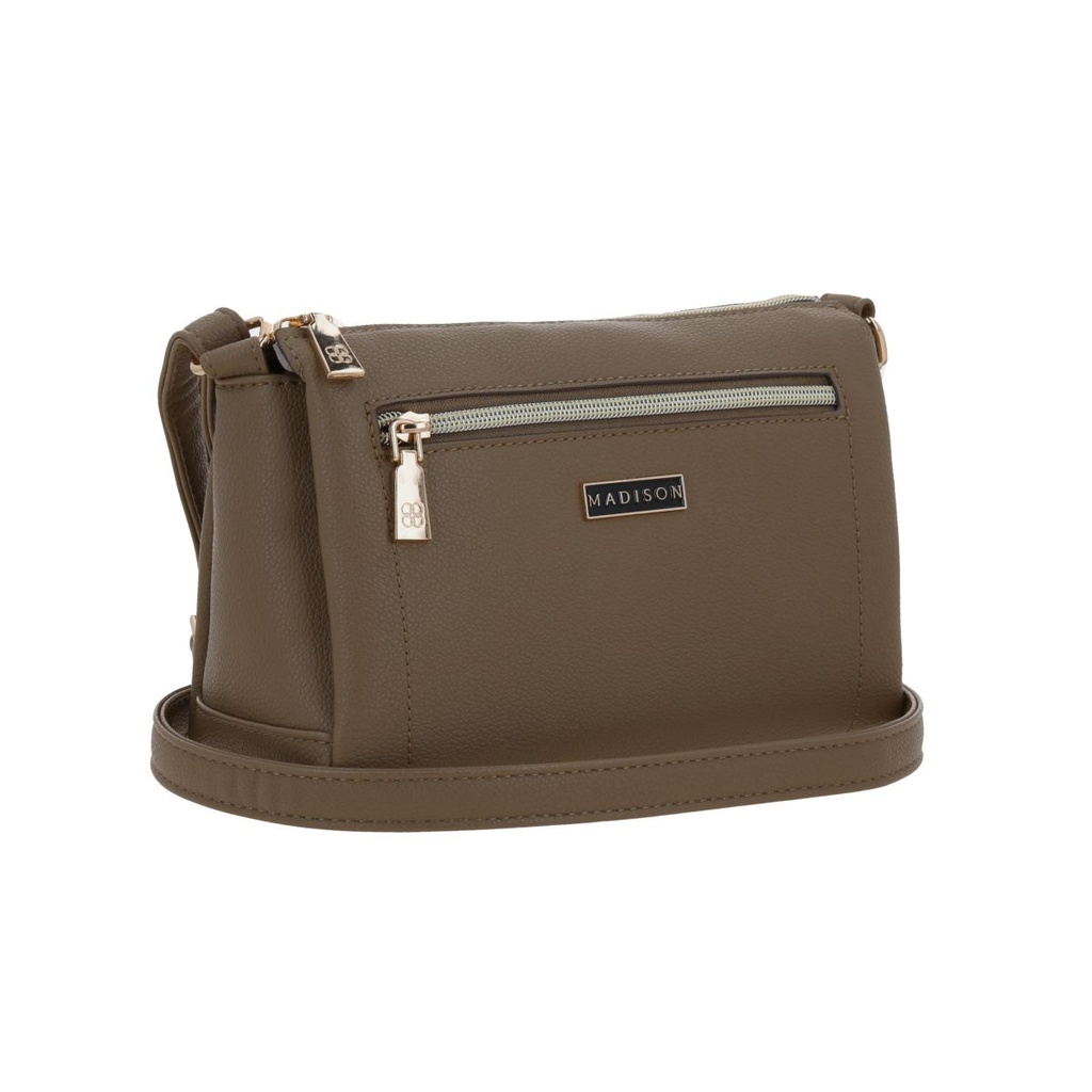 Bolso Bandolero Madison Taupe Abi