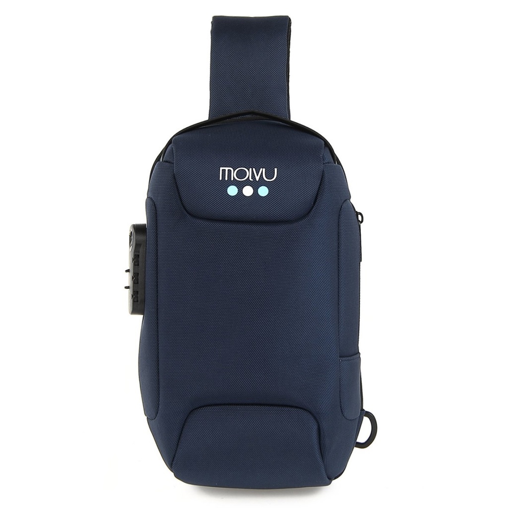 Bolso De Espalda Molvu Go Mini Azul