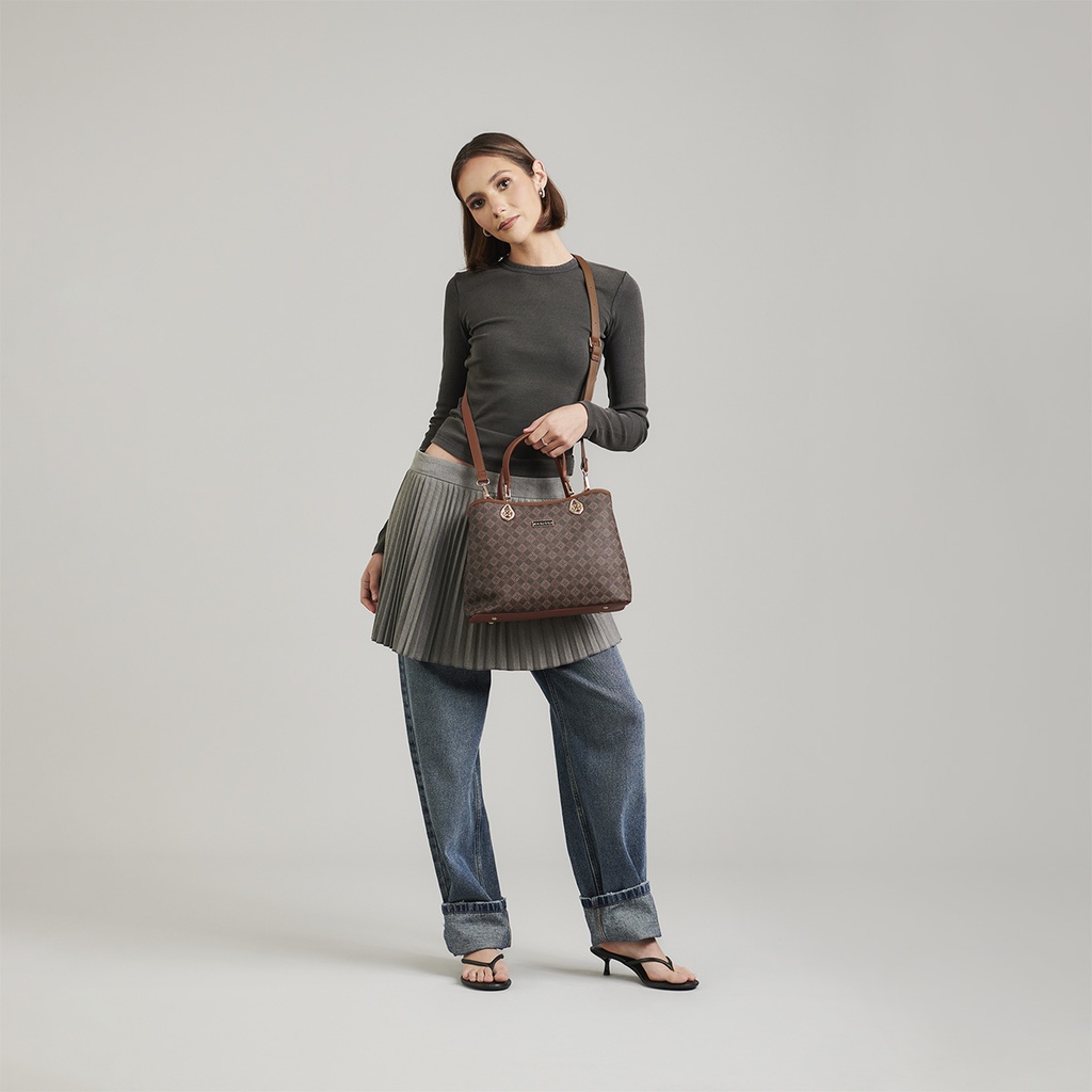 Bolso Satchel Café Madison 