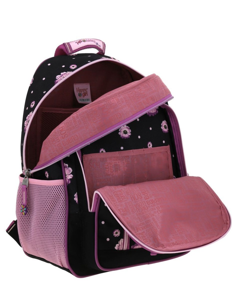 Mochila Chenson Happy Girl Floral Púrpura