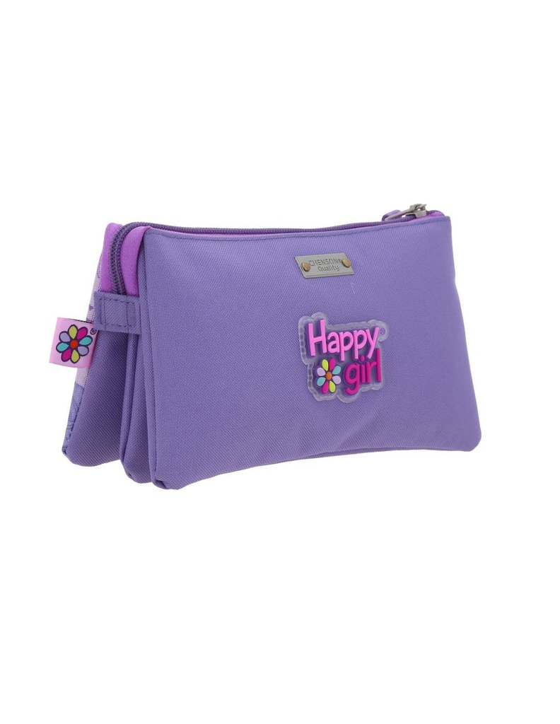  Portalápiz Chenson Morado Happy Girl Cowli