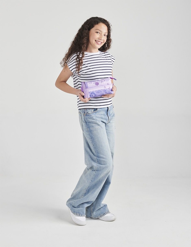  Portalápiz Chenson Morado Happy Girl Cowli