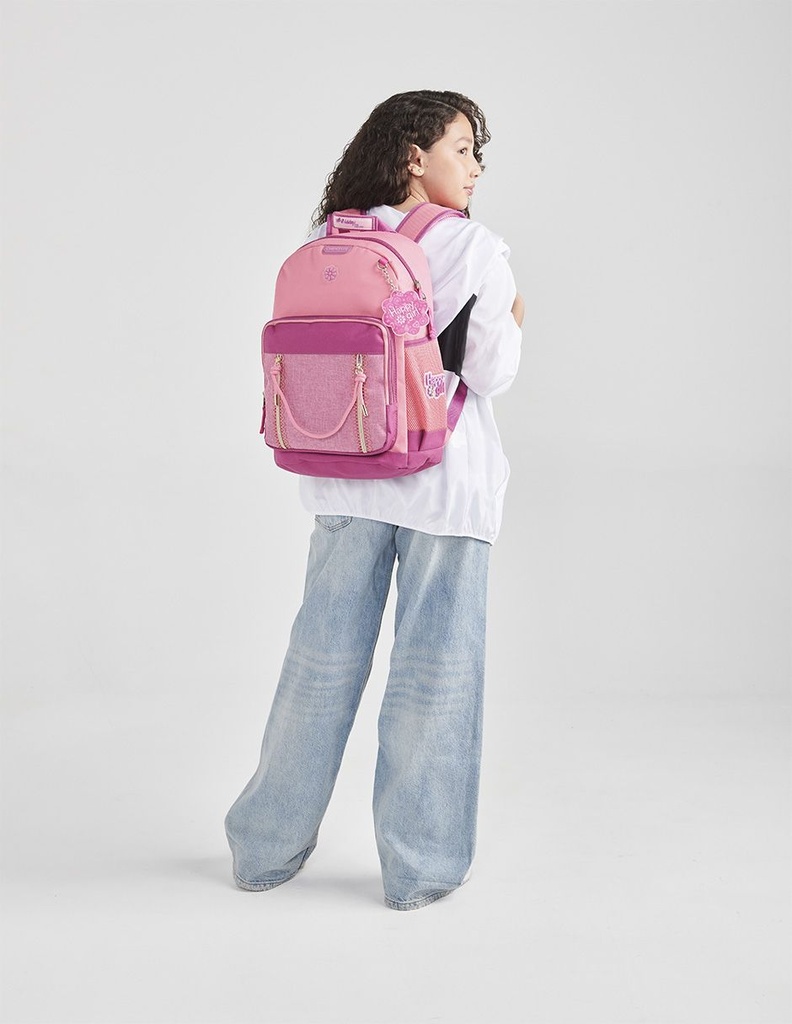 Mochila Rosa Happy Girl Tarlait 