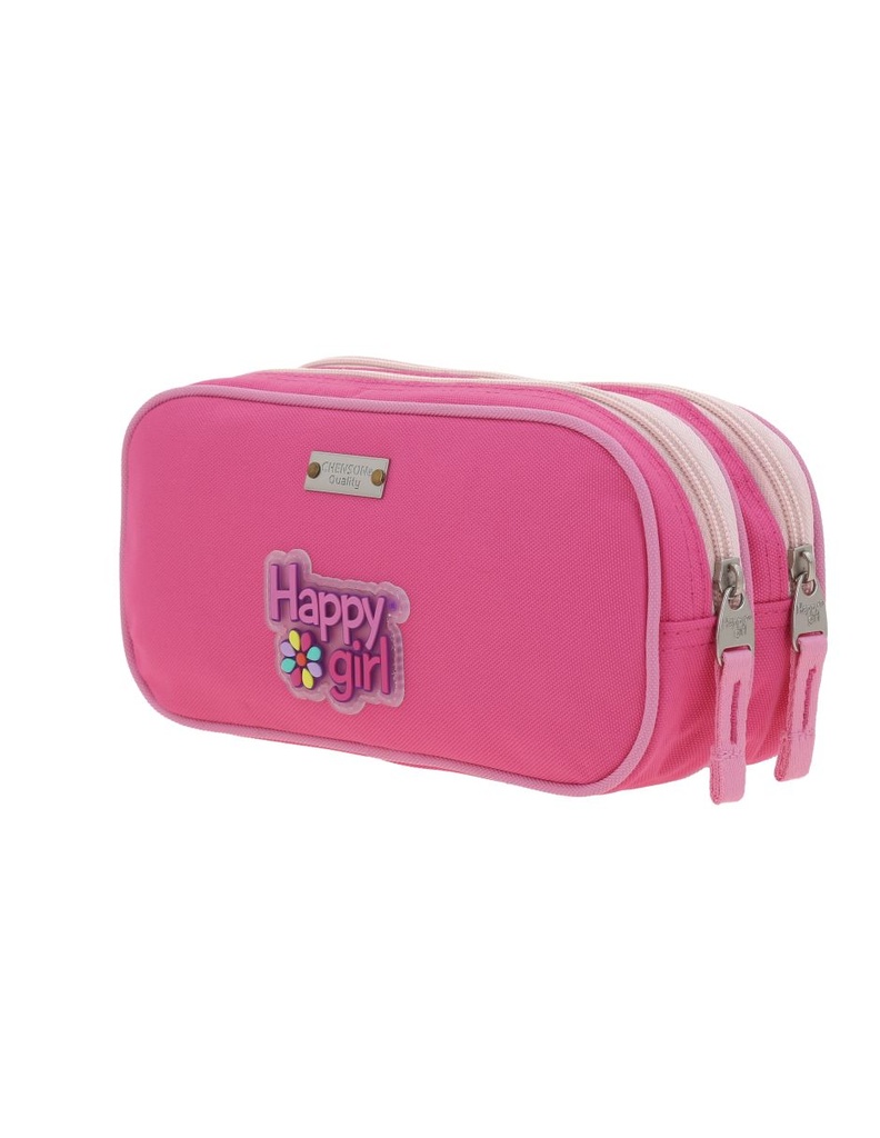 Portalápiz Rosa Happy Girl Strong