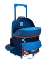 Mochila Con Ruedas Azul Mario Bros Chenson Brife