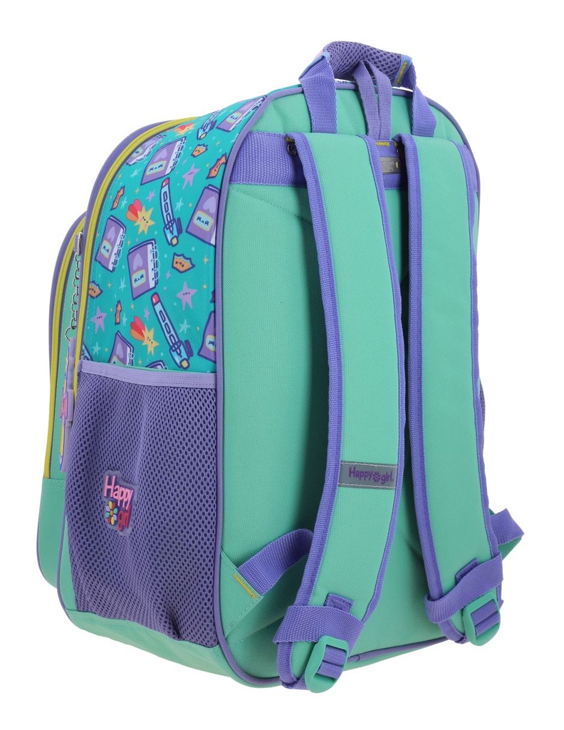 Mochila Turquesa Vania Bachur Happy Girl Josed