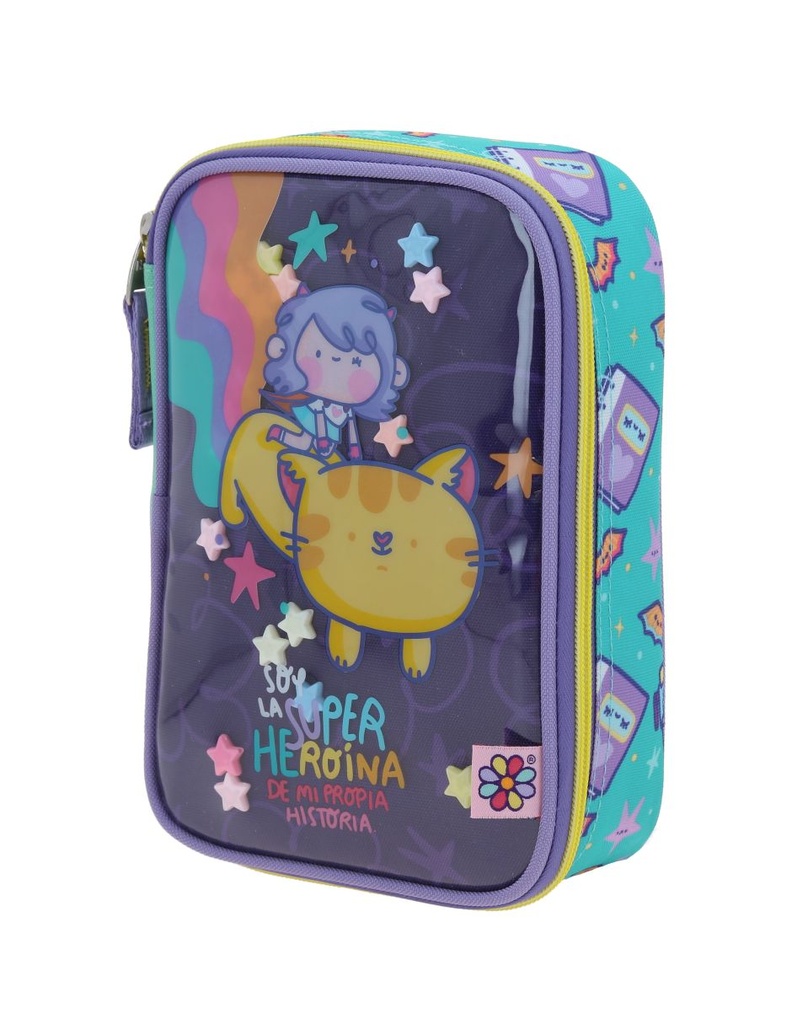 Portalápiz Turquesa Vania Bachur Happy Girl Josed