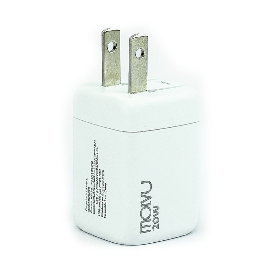 Cargador de Pared Molvu De Carga Rápida 20W