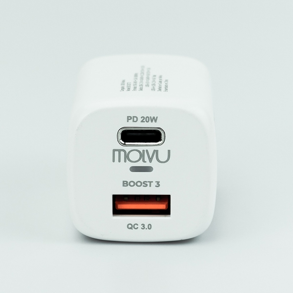 Cargador de Pared Molvu De Carga Rápida 20W
