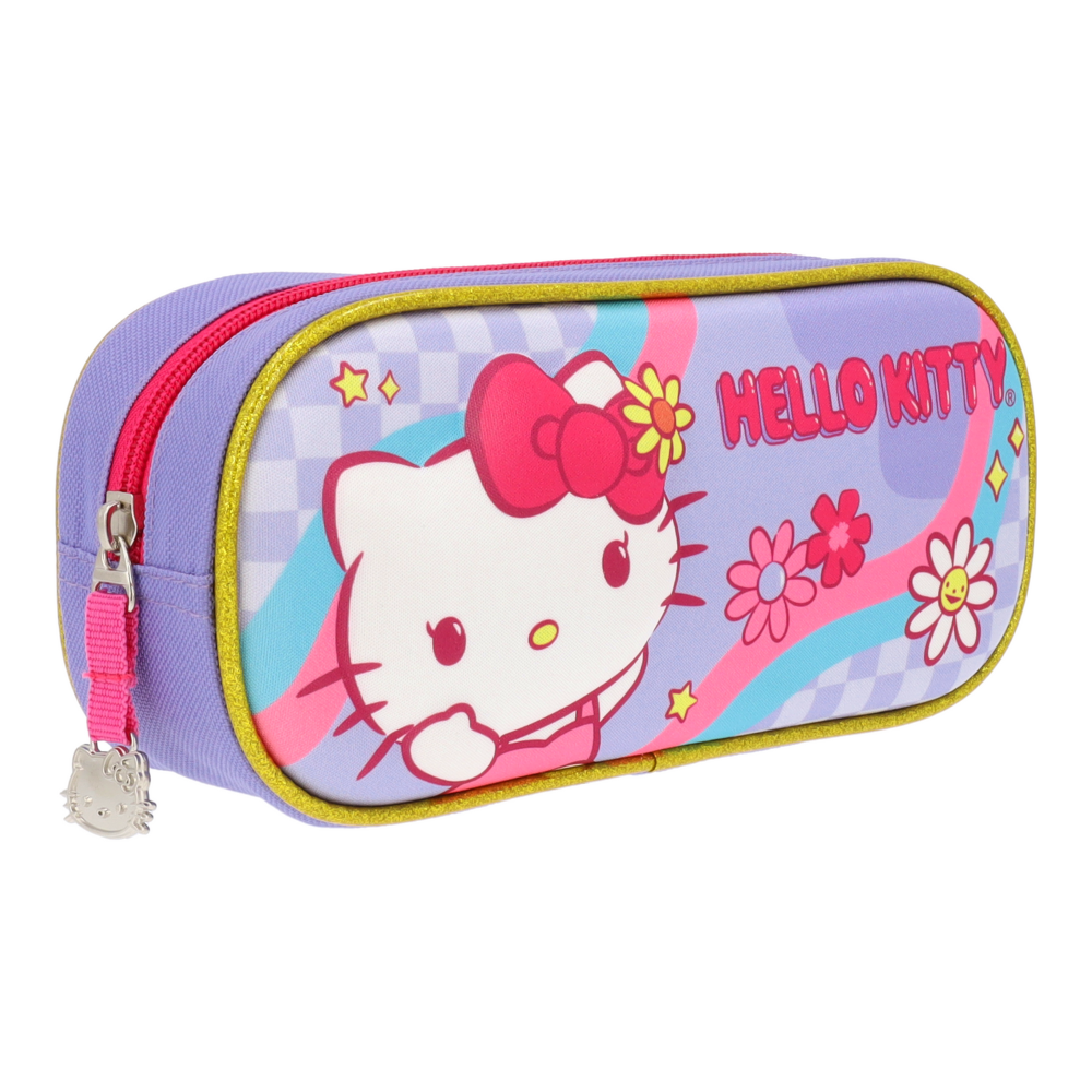 Set Mochila+Lonchera Y Portalápiz Retro Pop Hello Kitty