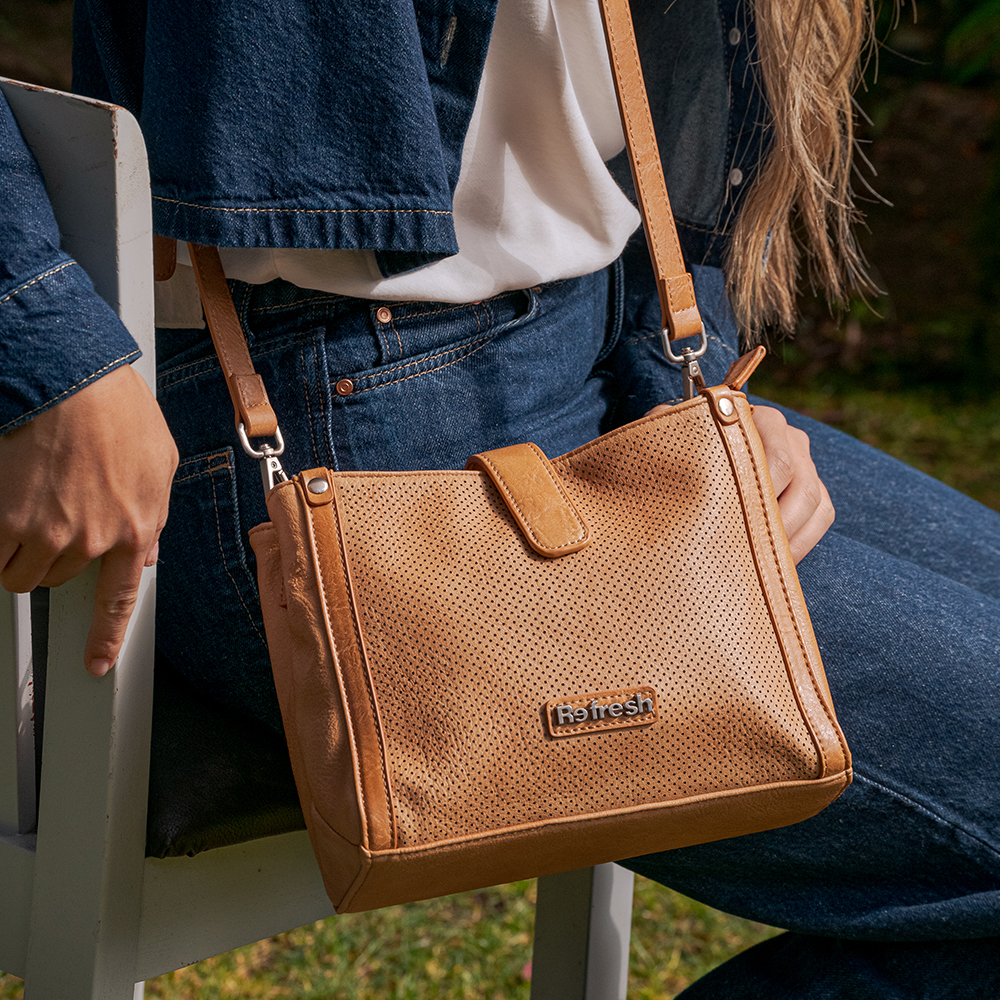 Bolso Refresh Tipo Bandolera Videnza Camel