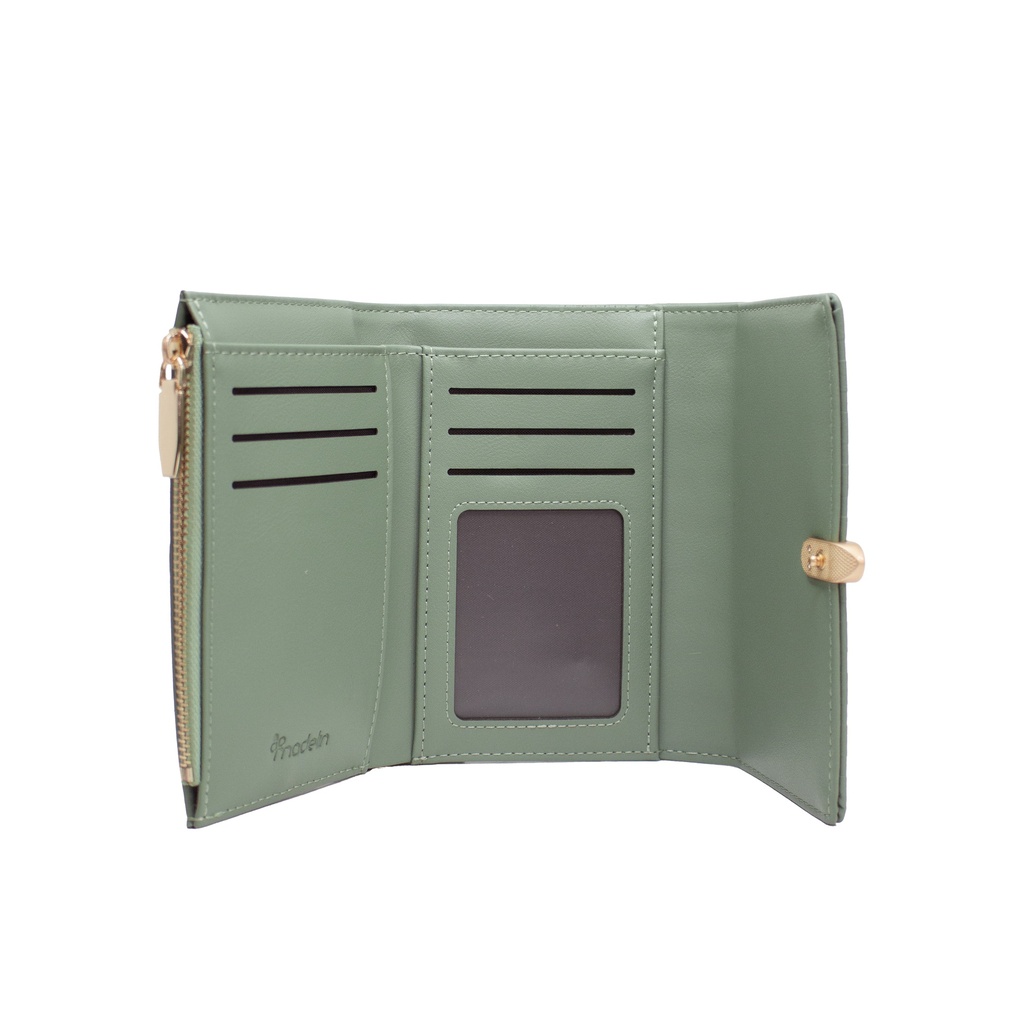 Billetera Madelin Mediana Hillarie Verde Aqua