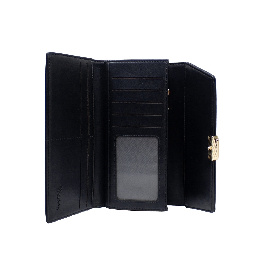 Billetera Madelin Grande Para Dama Rubi Negro