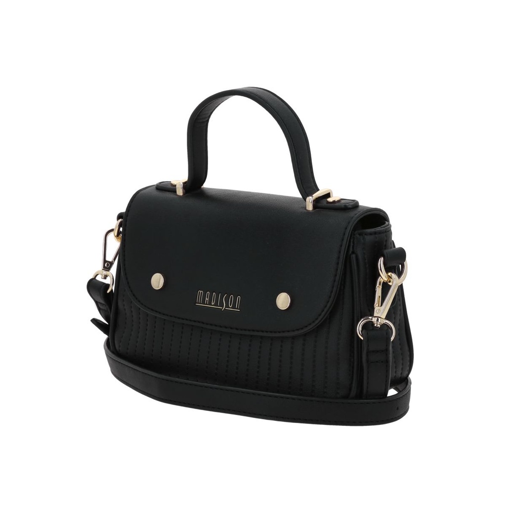 Bolso Bandolero Negro Madison Lourdes 