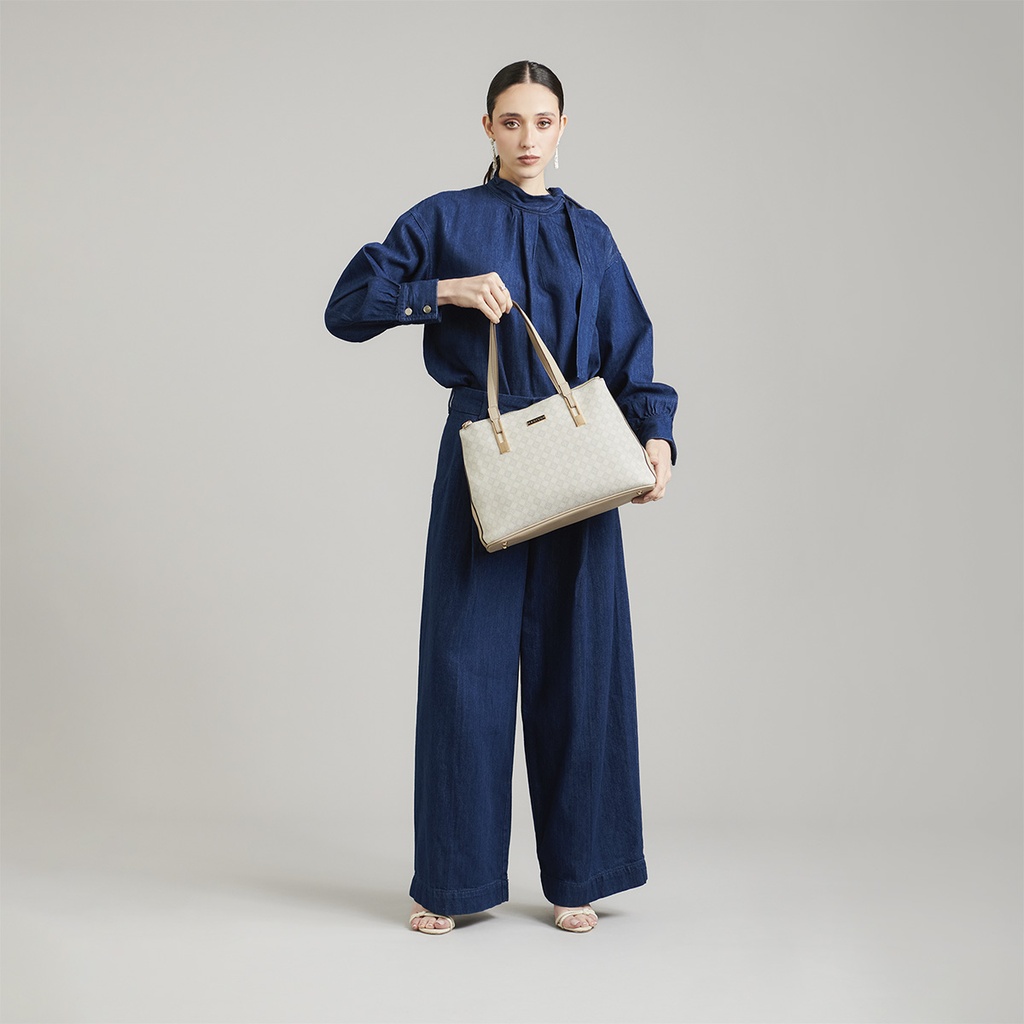 Bolso Satchel Beige Madison 