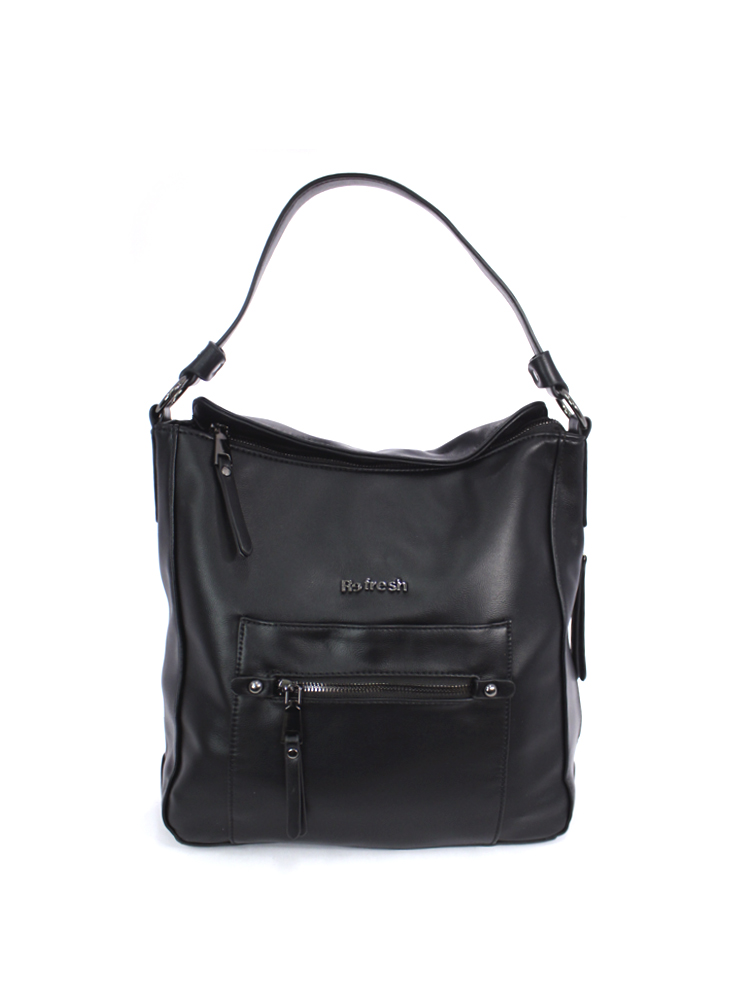Bolso Refresh Tipo Hobo Choco Negro