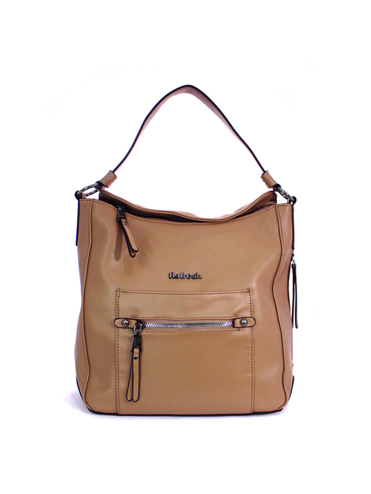 [185011PAN] Bolso Refresh Tipo Hobo Choco Amarillo