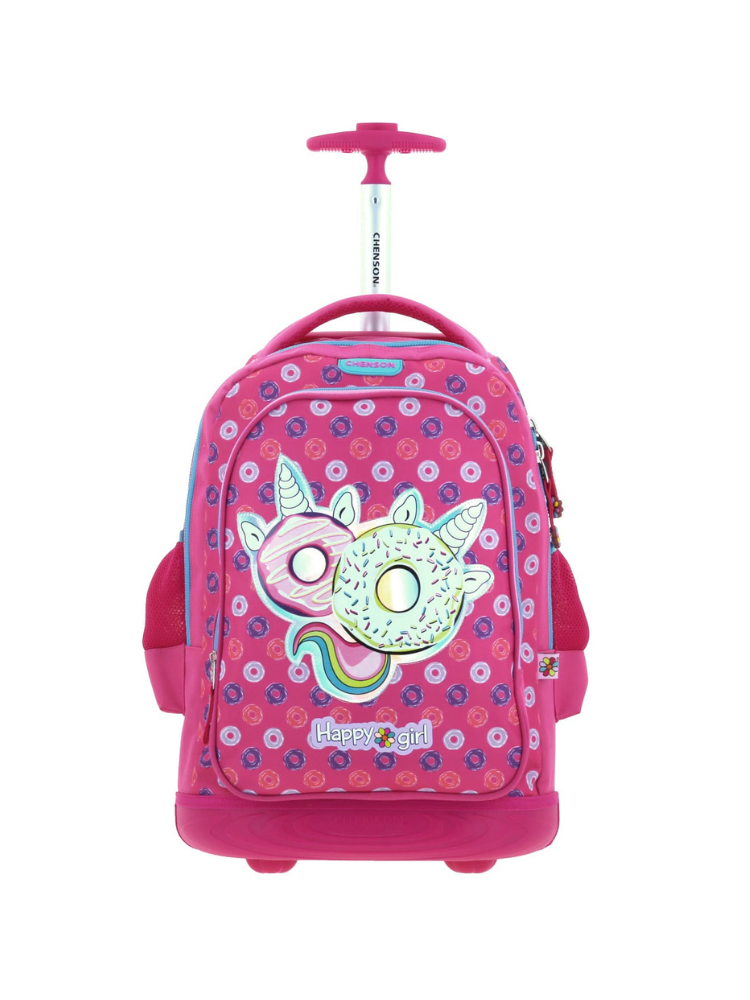 [HG65934-P] Mochila Con Ruedas Chenson Happy Girl Donicorn