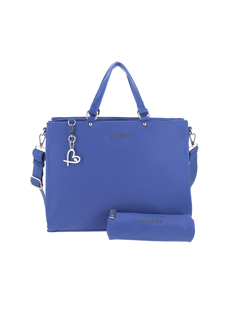 Bolso Satchel Azul Gorett Cibelle