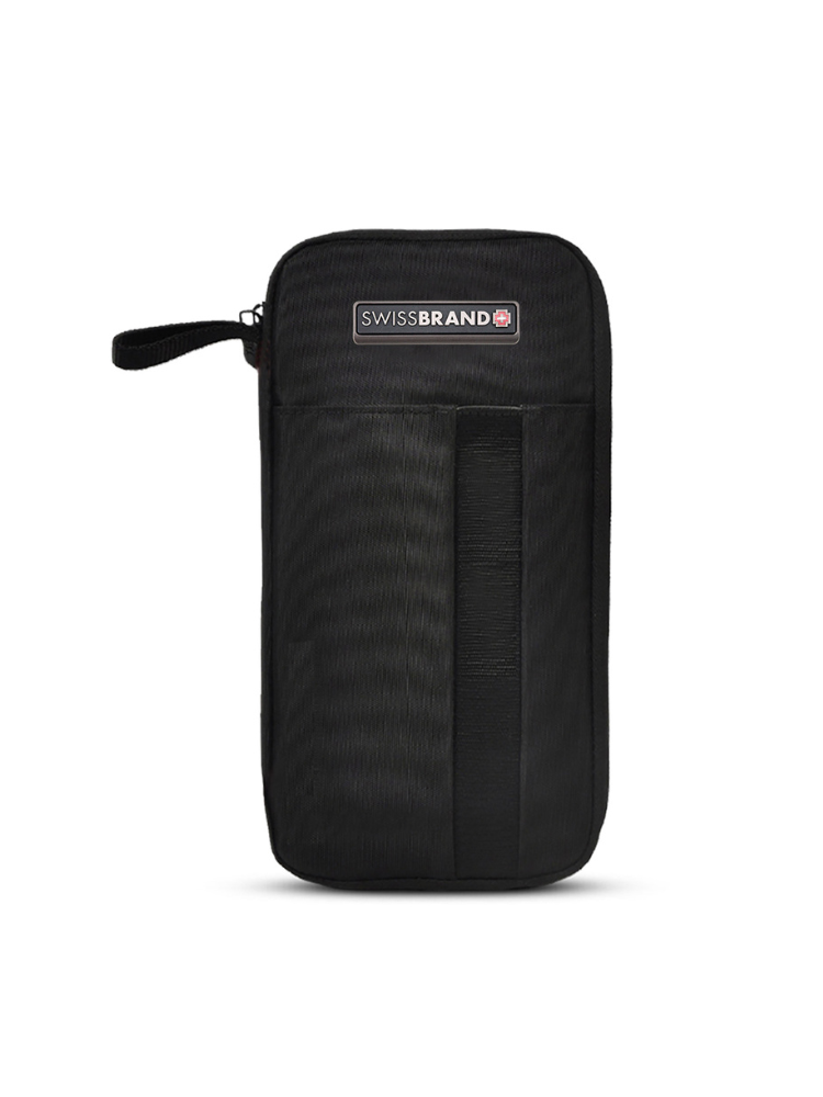 
Porta Pasaporte Swissbrand Orbe Black