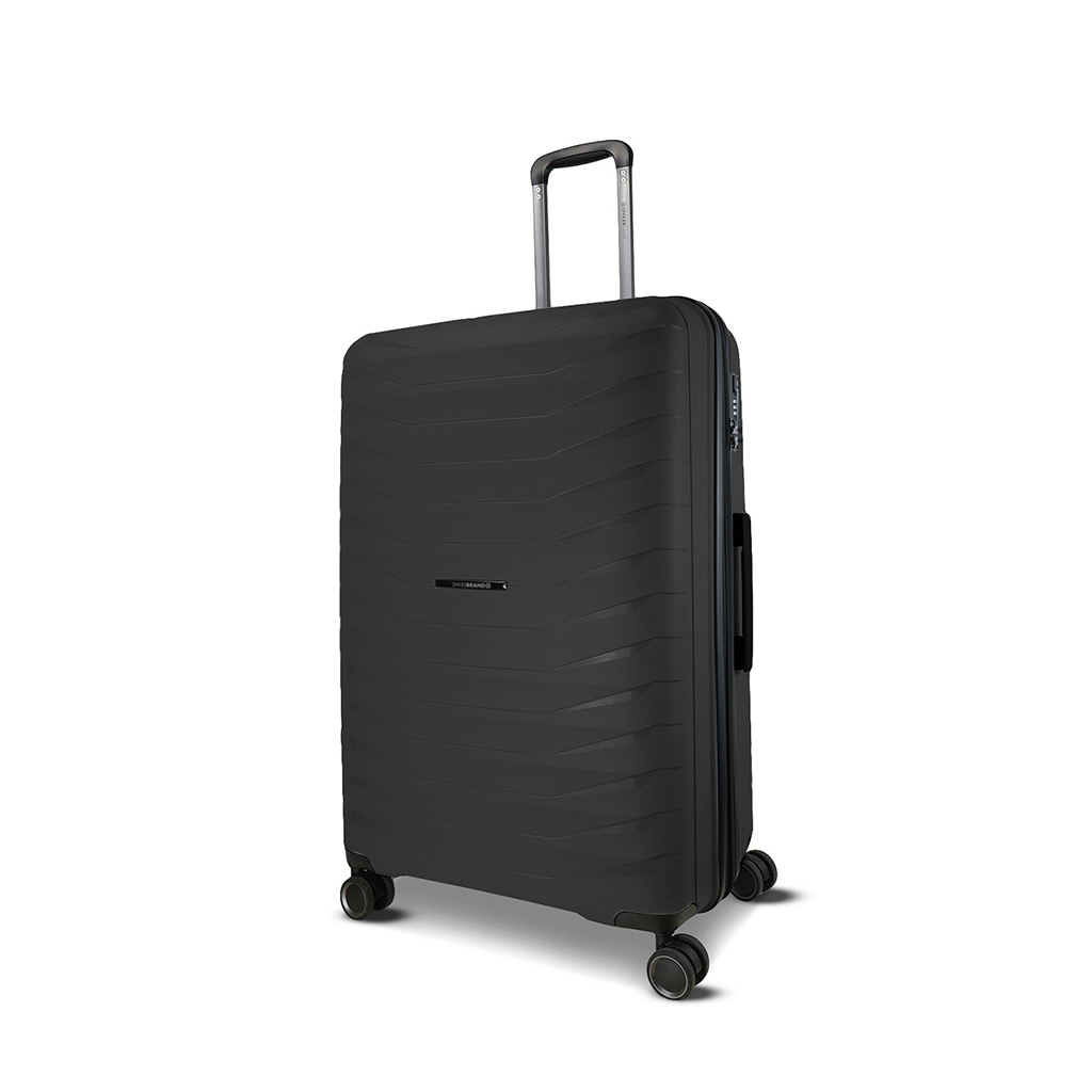 [E111183-000/24] Maleta Swissbrand Askar Black 24"