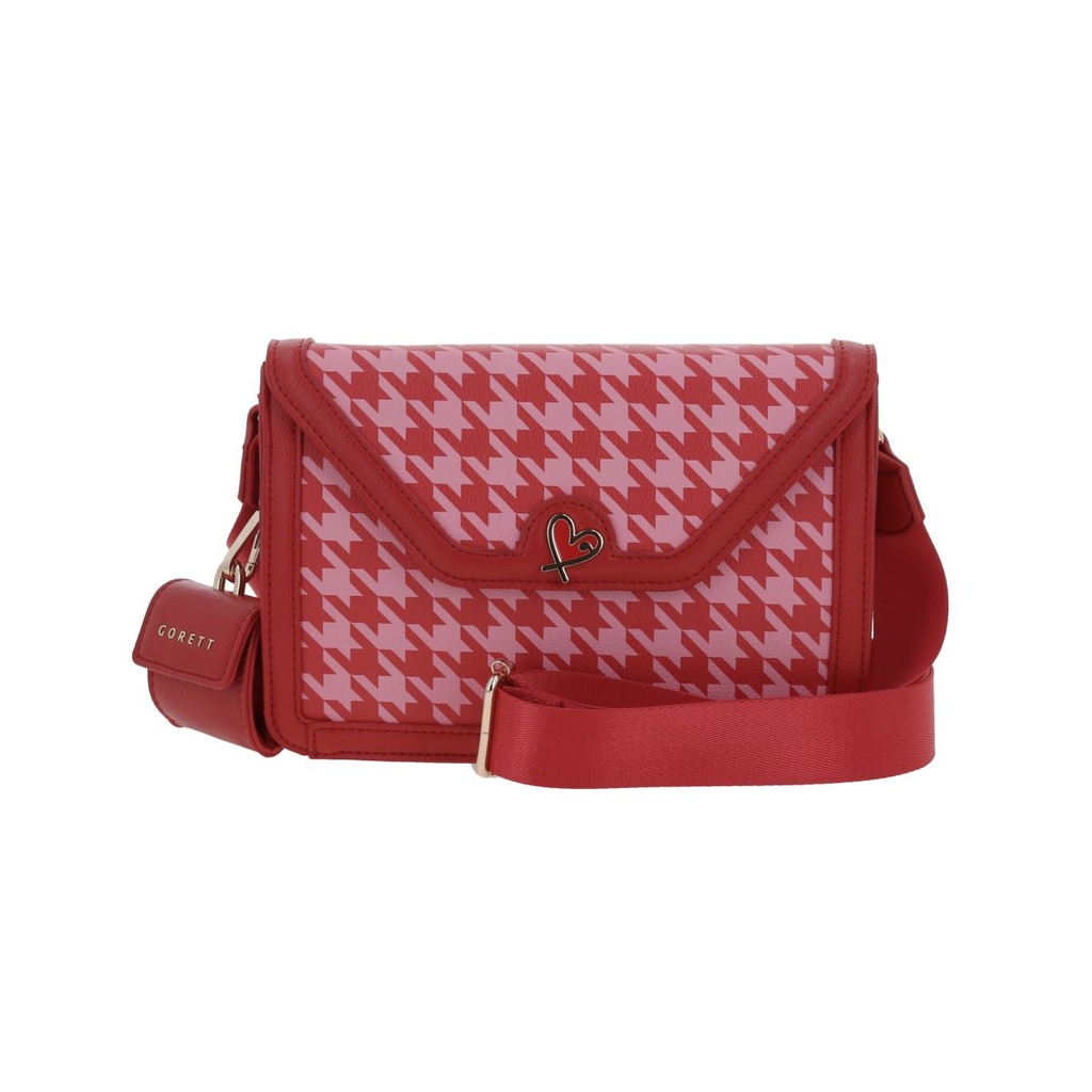 [GF24053-R] 
Bolso Crossbody Rojo Gorett Roxana