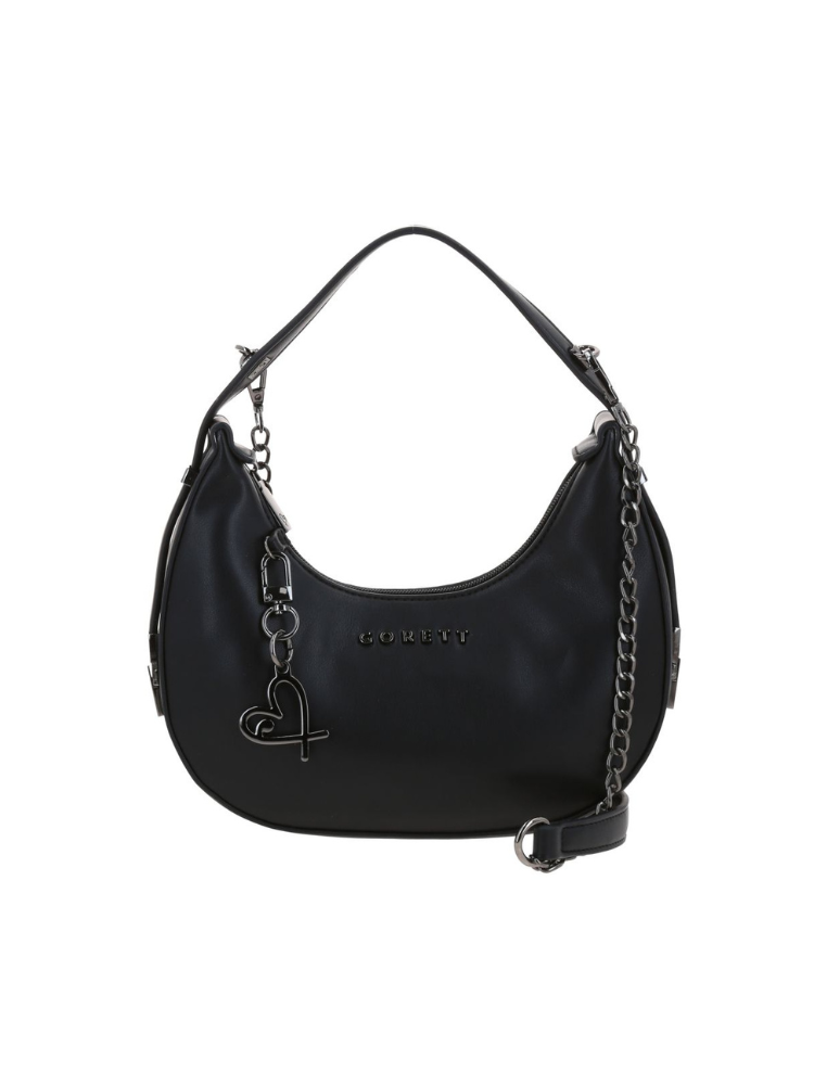 Bolso Baguette Negro Gorett Evelyn