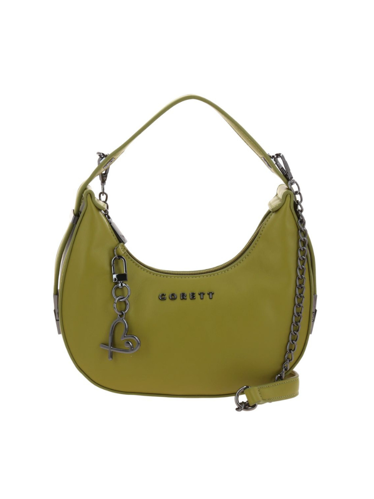 [GF24061-G] 
Bolso Baguette Verde Gorett Evelyn