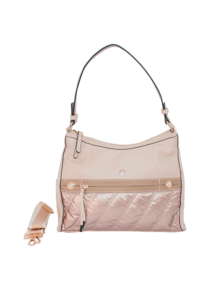 [120291BEI] Bolso LB Tipo Satchel Leda Beige