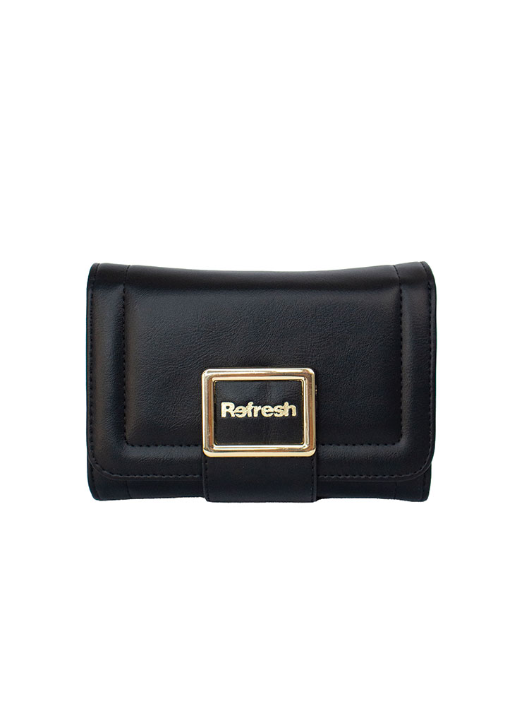 Billetera Mediana Refresh Trifold Negro