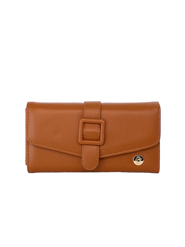 Billetera Grande Para Mujer LB Mab Camel